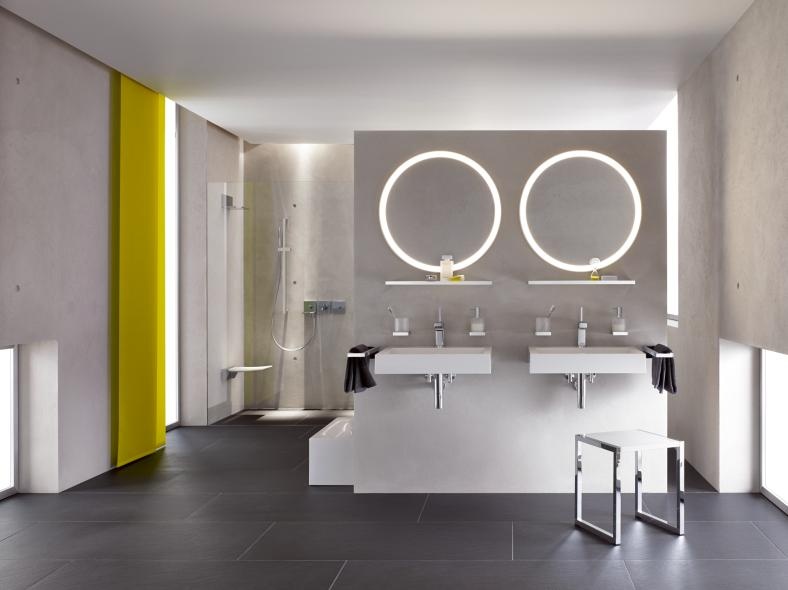 100.06.11045 Дозатор для мыла или дезинфицирующего средства с держателем HEWI USA Produkte  - Вид №6