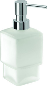 5455(S2) Gedy G-Lounge, настольный стеклянный дозатор, помпа цвет хром