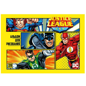 DCA20-003 АЛЬБОМ ДЛЯ РИСОВАНИЯ 20 ЛИСТОВ: DC COMICS Канцелярия