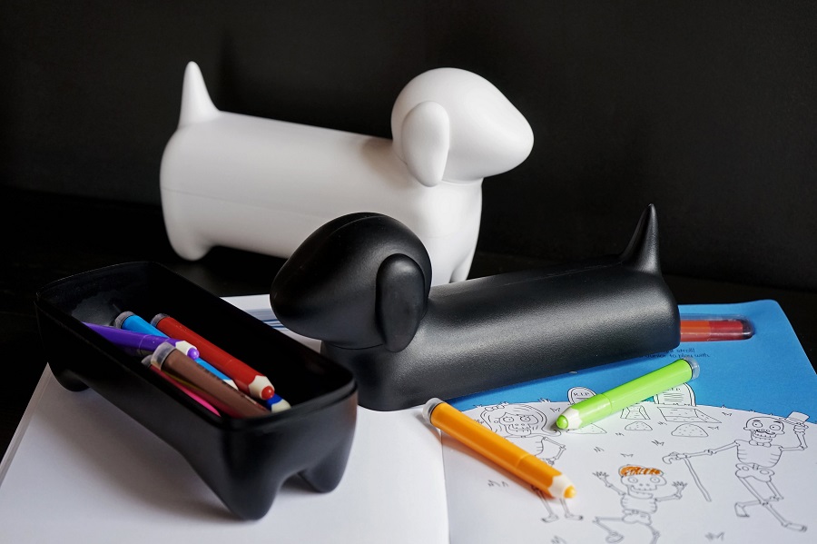 QL10291-BK Коробка для мелочей dacholder, черная Qualy  - Вид №8