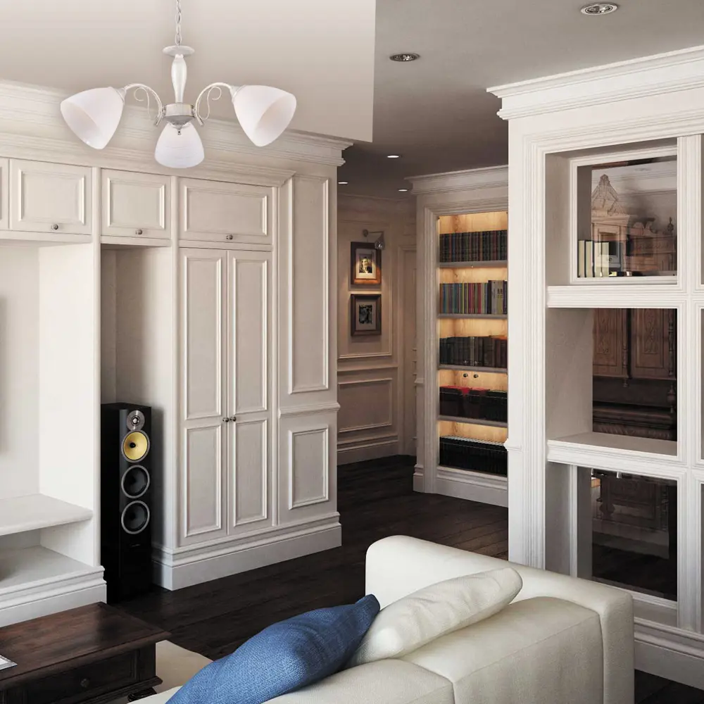 Люстра подвесная «Амфора» КС30067/3P, 3 лампы, 9 м², цвет белый КЛЮЧНИК STLM-2001509 - Вид №8