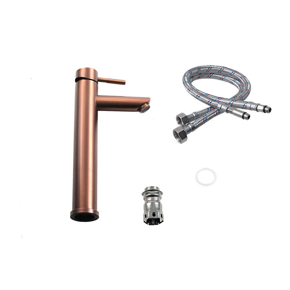 Смеситель д/ум MELANA-610102PVD-Br Tondo нерж.сталь, однорычажный, бронза  - Вид №3