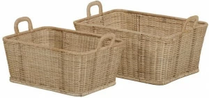 Kok Maison Прямоугольный контейнер из ротанга Vannerie B5n