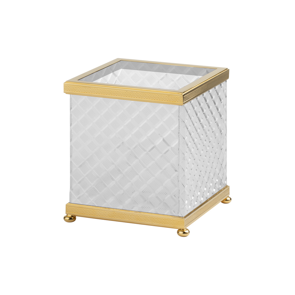 FS09C-653 FS09C-653 Диспенсер для салфеток для гостей ЛОСАН РАЗМЕР КРИСТАЛЛ Cristal & Bronze CRISTAL TAILLE “LOSANGE” CISELÉ  - Вид №1