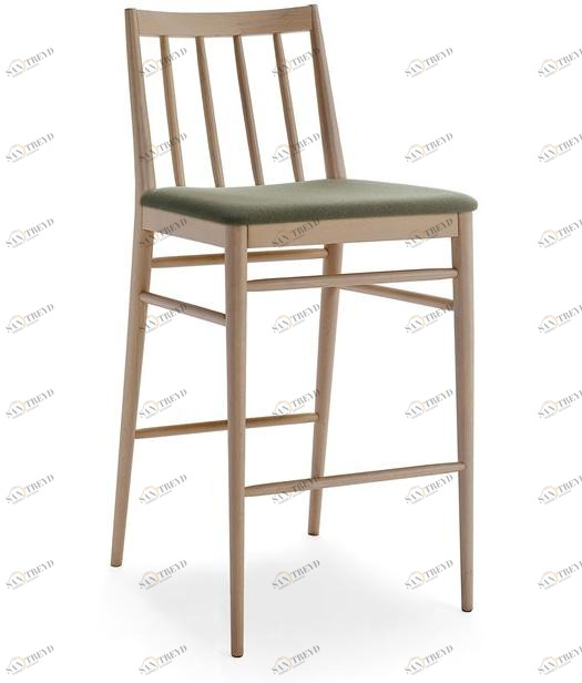 Billiani Табурет из бука с мягким сиденьем Tracy 598