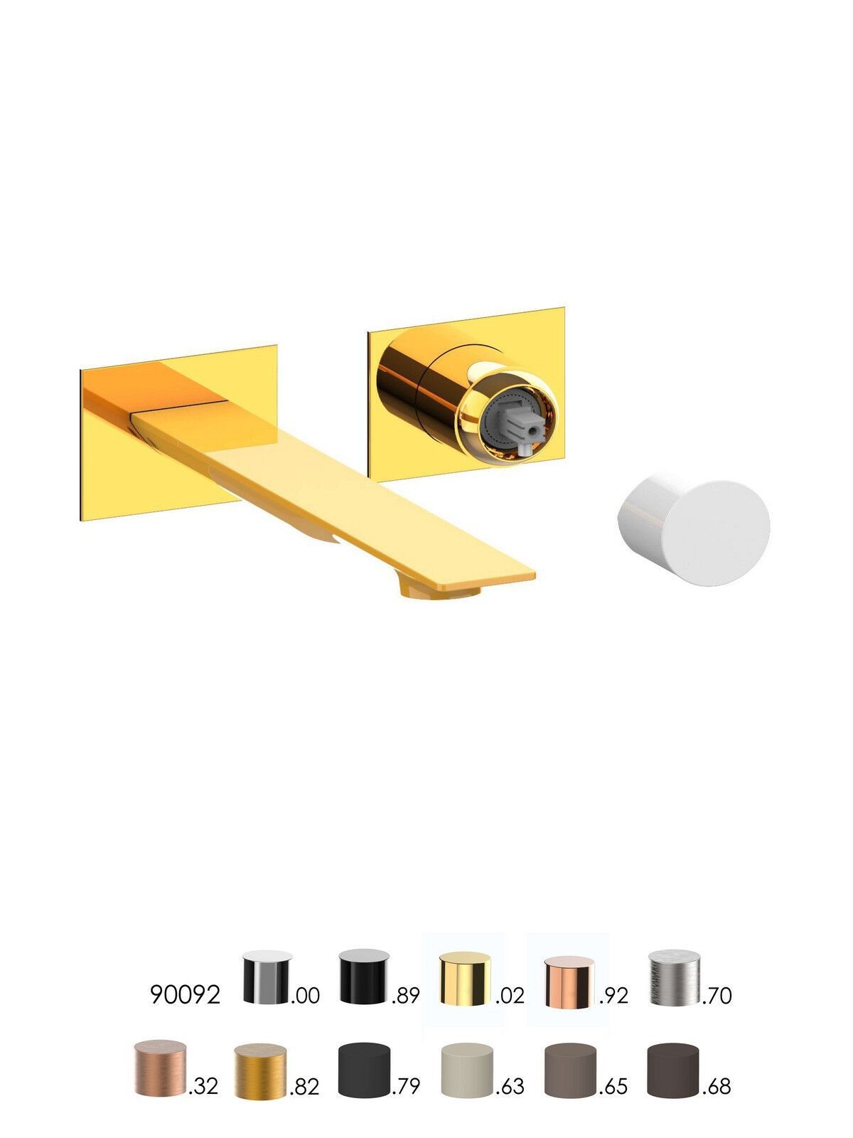 Однорычажный смеситель для раковины с 2 отверстиями и ограничителем расхода Rubinetterie Frattini Narciso S ARCH-00003602