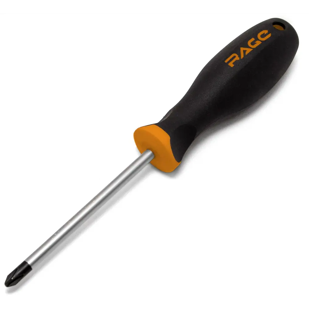 Крестовая отвертка RAGE PH2 с магнитным наконечником 100 мм 89409485 STLM-1577833