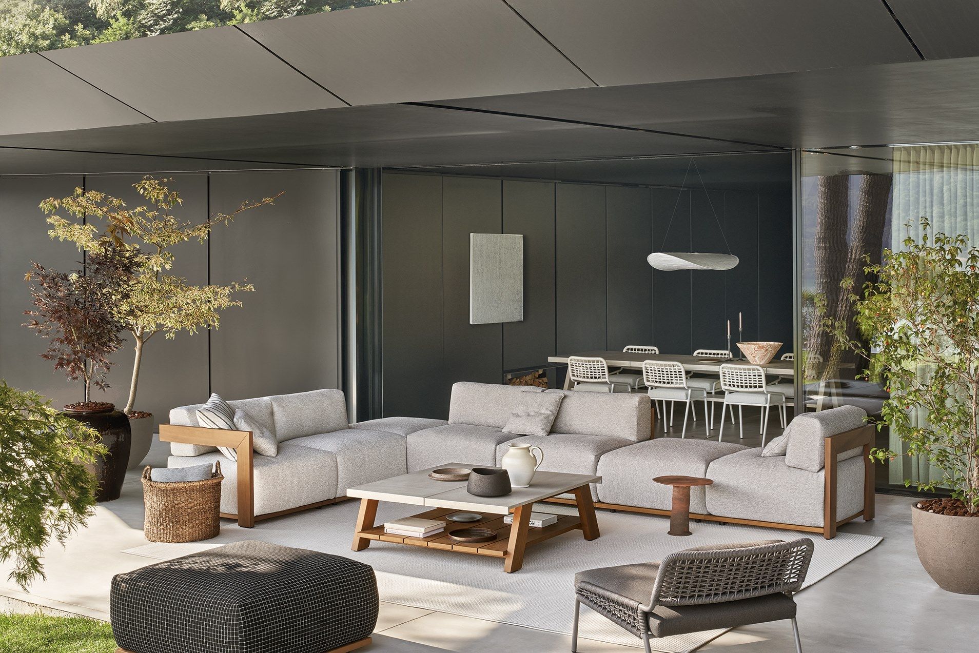 Квадратный садовый стол из UHPC Meridiani Joi Open Air ARCH-00098727 - Вид №1