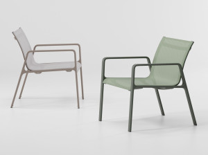 Ткань сад стул с подлокотниками