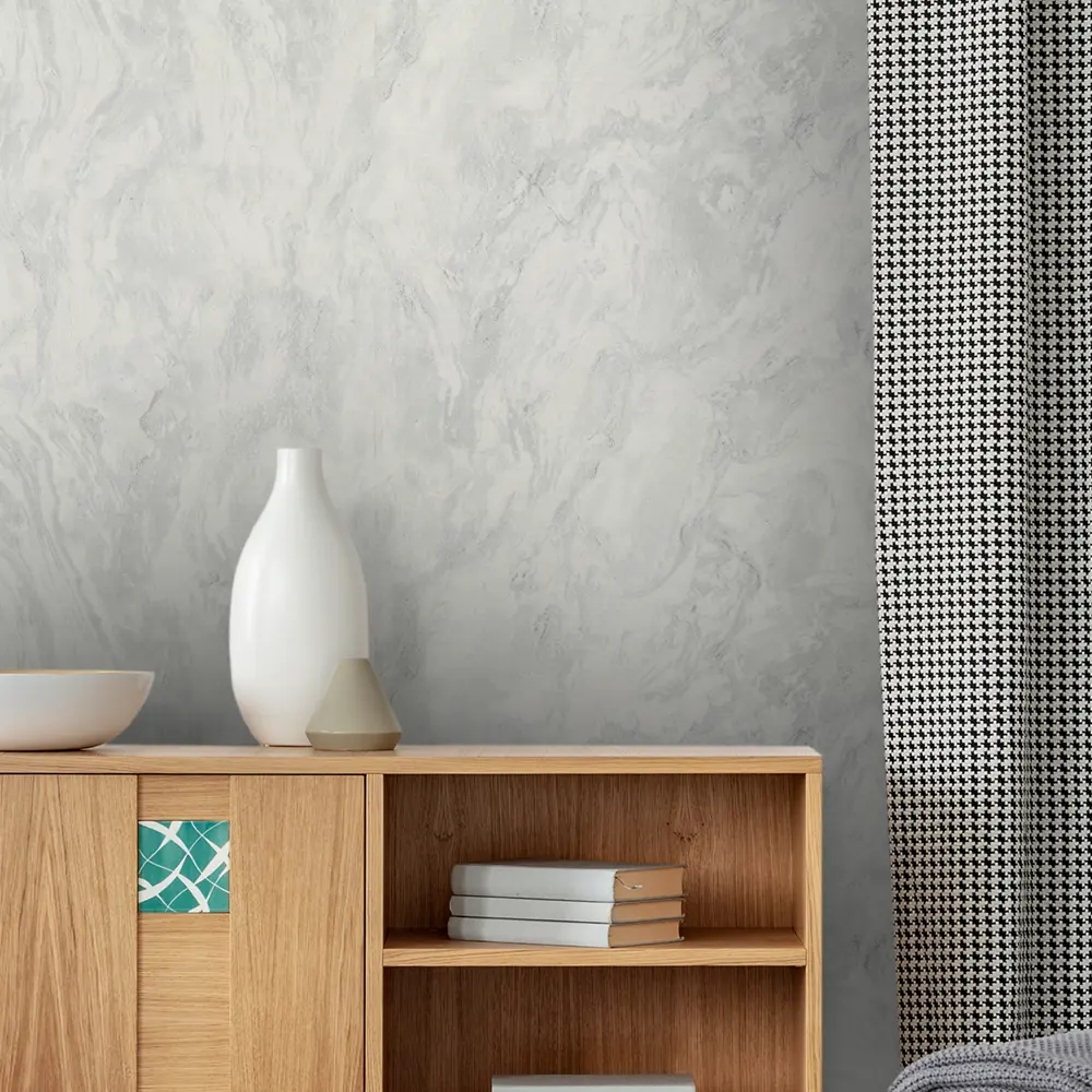 Обои флизелиновые Palitra Life Novopolis серые абстрактные 1.06 м 89411612 STLM-1578841 - Вид №5