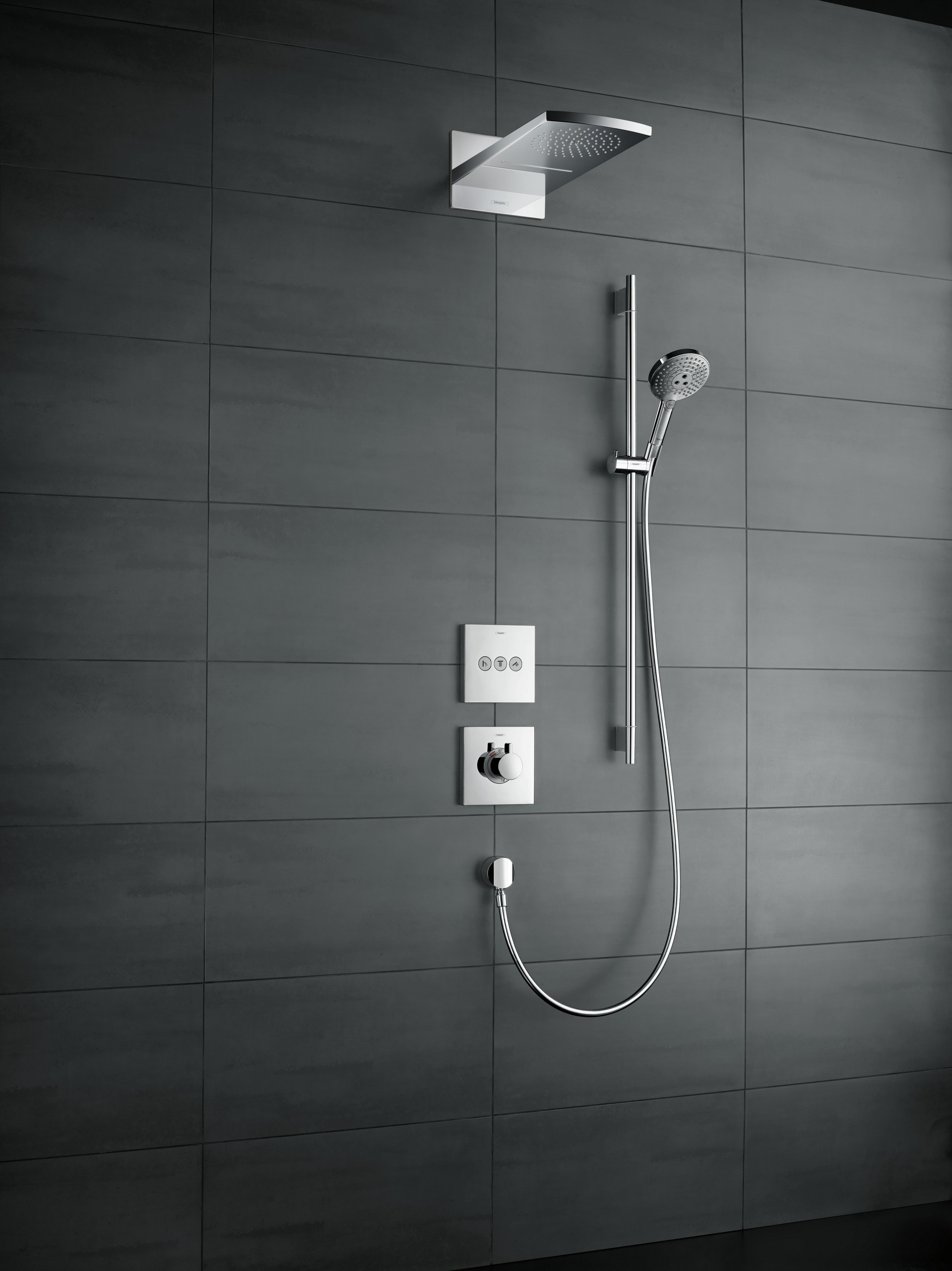 26323400 Raindance Select S Душевой набор 120 3jet EcoSmart 9 л / мин со штангой 90 см Hansgrohe  - Вид №1