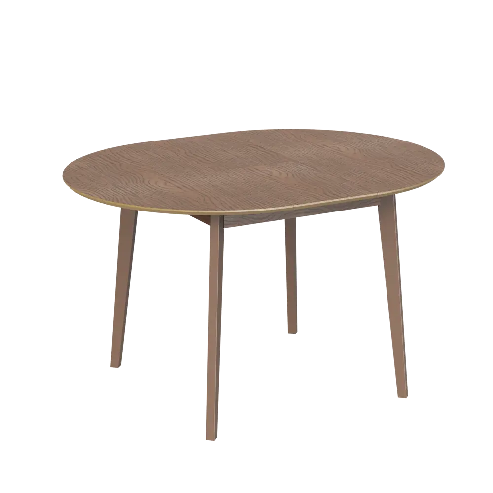 Стол обеденный Монреаль Т1 раскладной 100-130x77x100 см круг МДФ цвет орех Santreyd STLM-2181735 - Вид №3