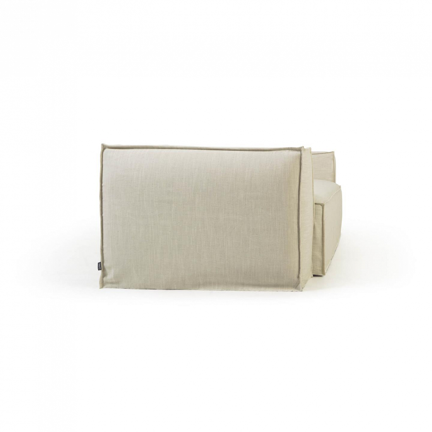 107969 3-х местный диван со съемными чехлами из белого льна La Forma Blok - Вид №2