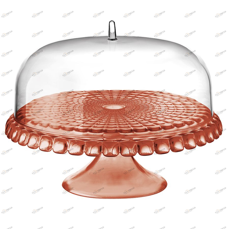 Тортовница Tiffany коралловая Guzzini 19940023