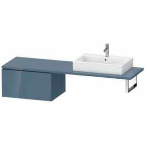 LC585404747 Шкафчик для консоли L-Cube #LC5854 720 x 547 мм Каменно-синий глянцевый лак