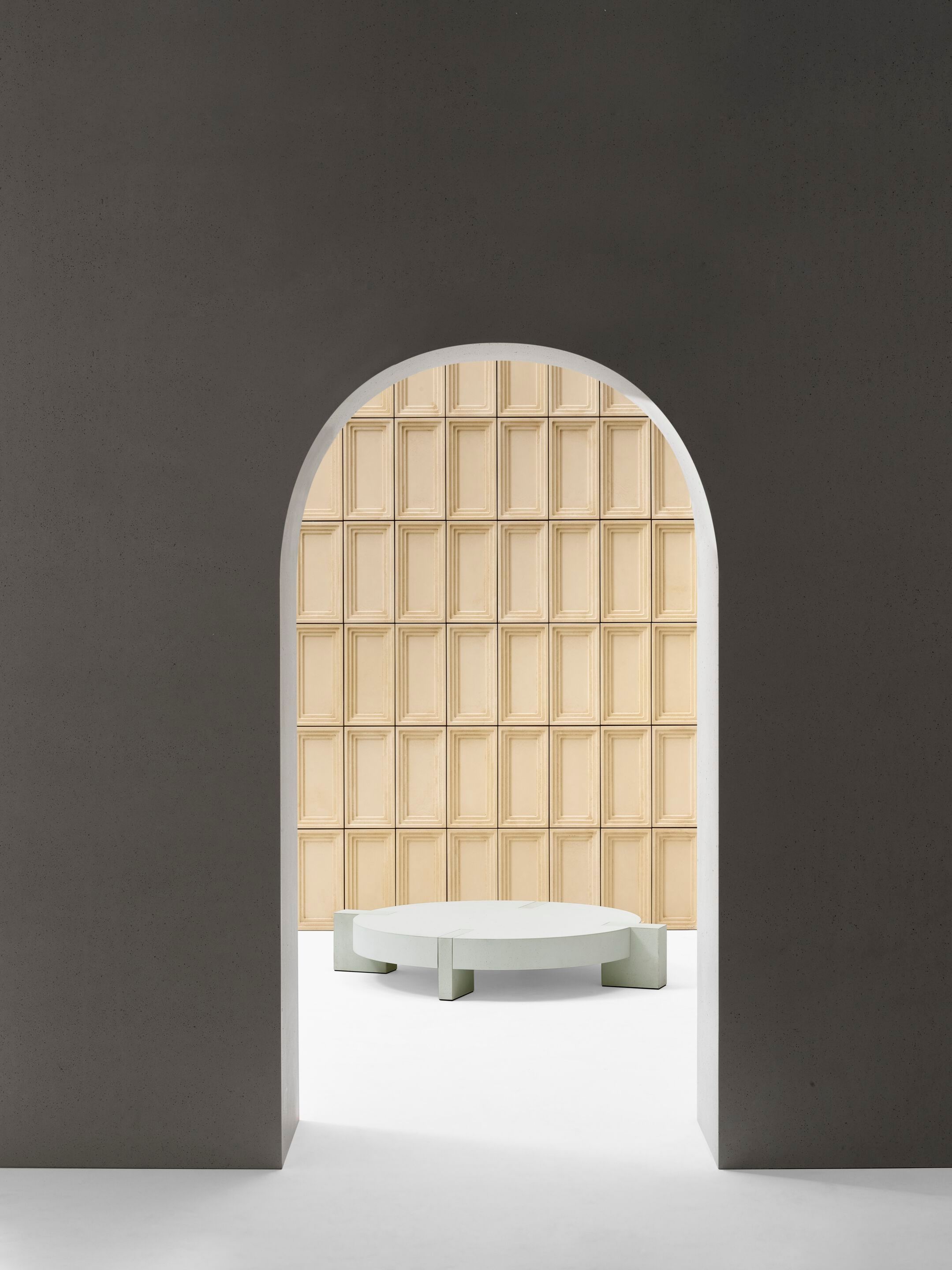 Низкий круглый журнальный столик в Cimento® Ducale ARCH-00003693 - Вид №1