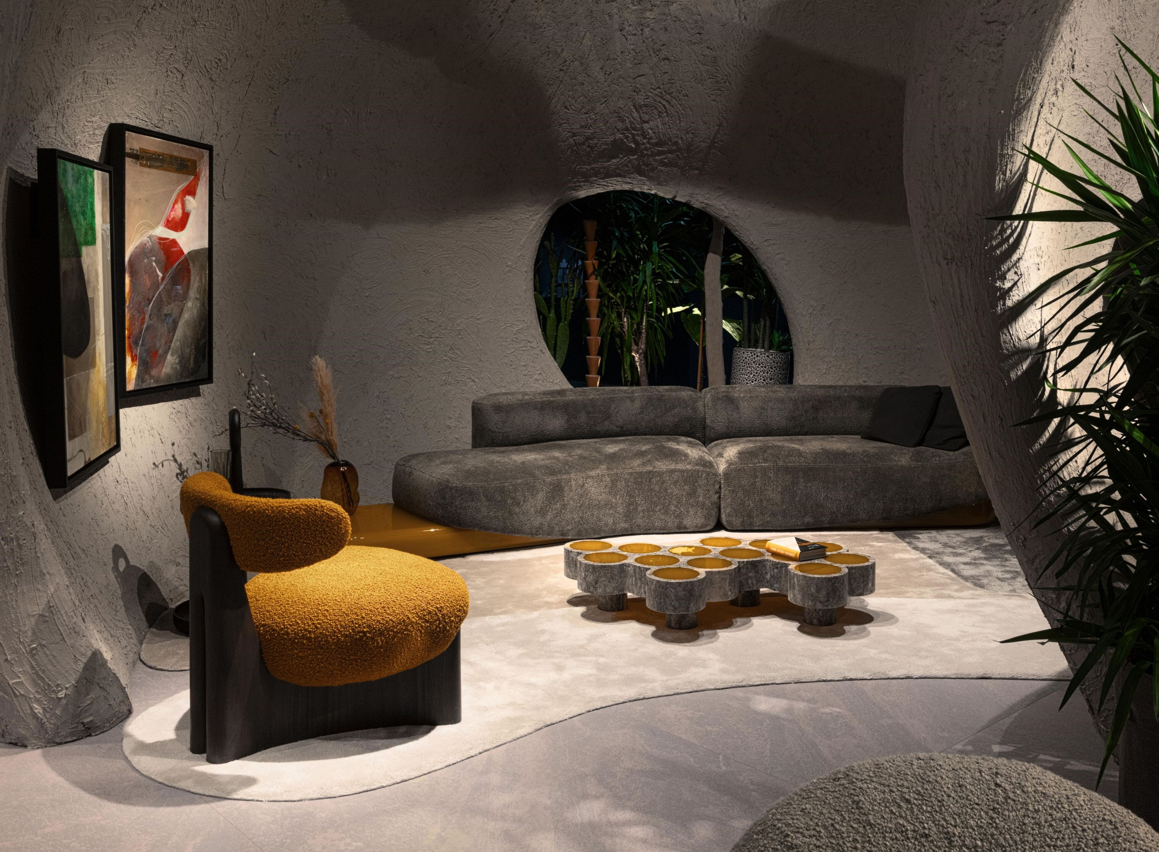 Журнальный столик из мрамора и смолы для гостиной Enne HILLI ARCH-00136648 - Вид №6