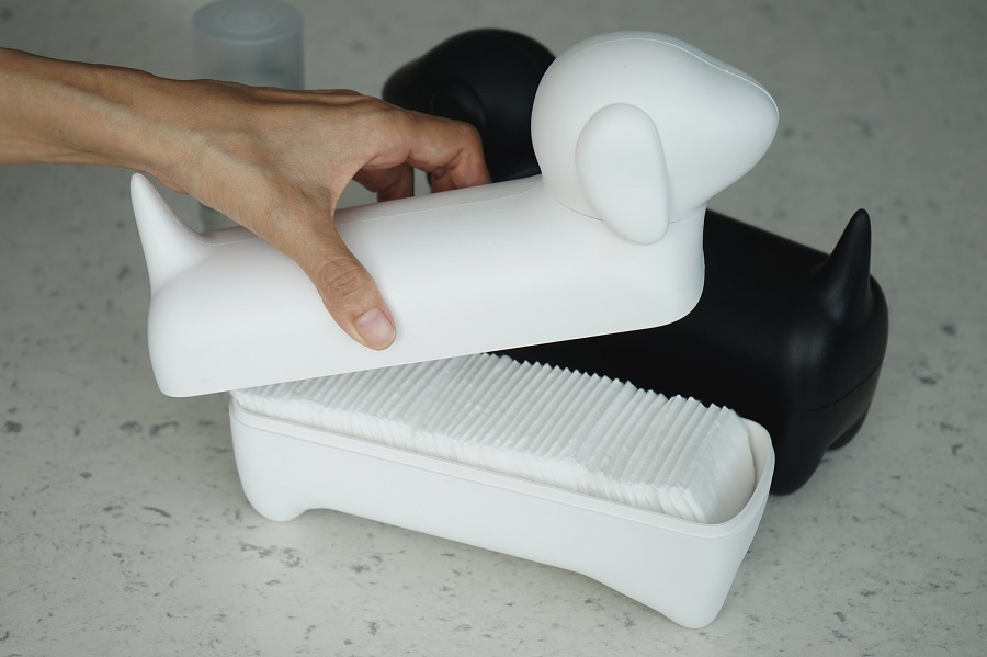 QL10291-WH Коробка для мелочей dacholder, белая Qualy  - Вид №5