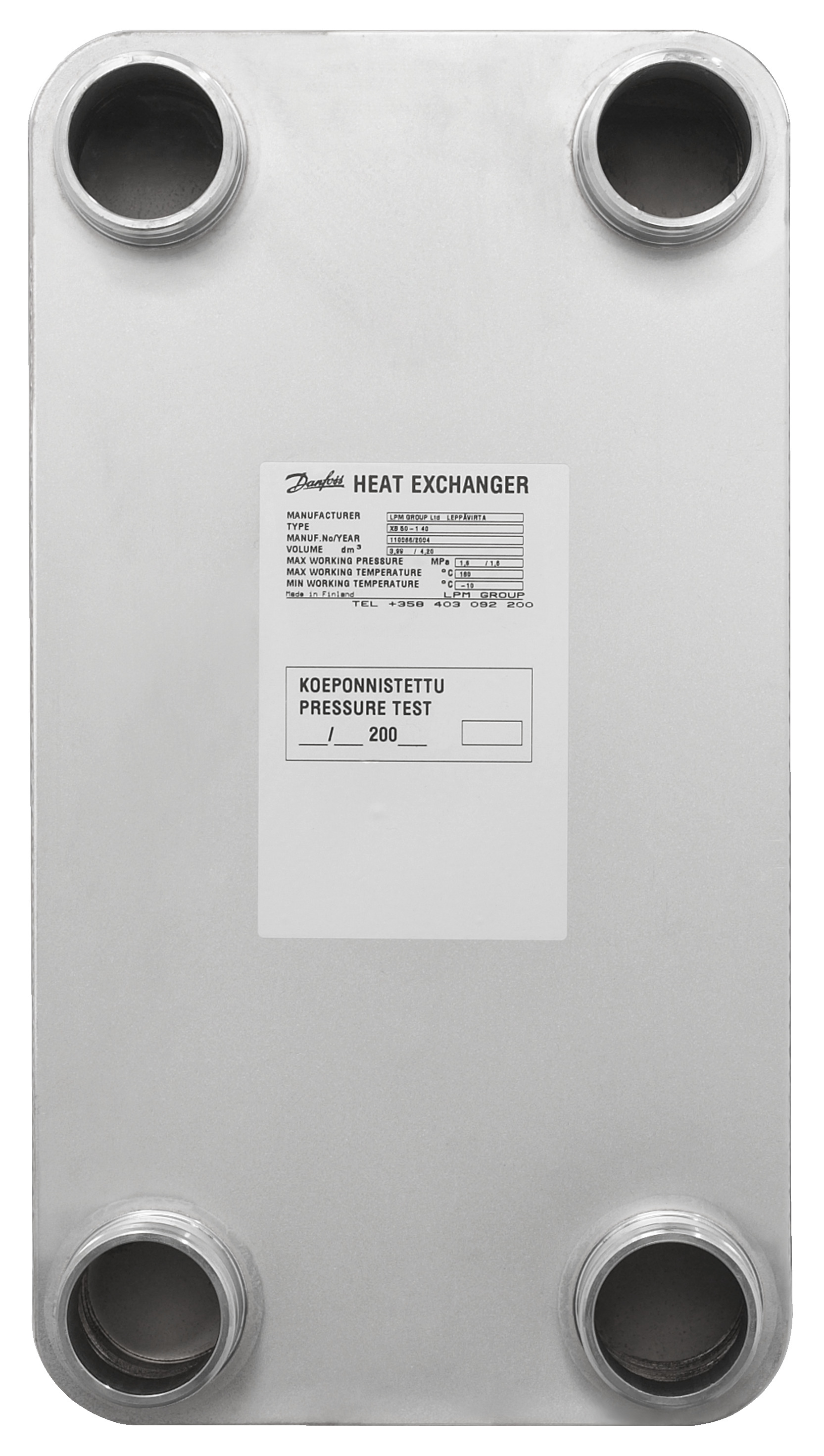Danfoss Паяный пластинчатый теплообменник серии XB51L XB 51H-1 40 паяный пласт. теплообменник 004B1820  - Вид №11