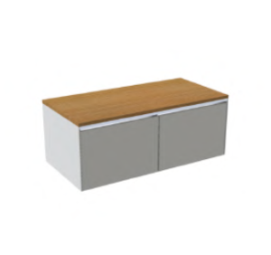 C376M2L50.101 Тумба подвесная с 2 выдвижными ящиками A. e T. Italia MATCH Белый матовый