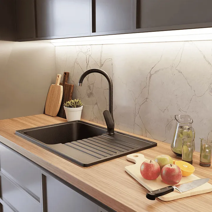 Кухонная мойка Кварц QUARZ S472 GranFest 78-S472 - Вид №5