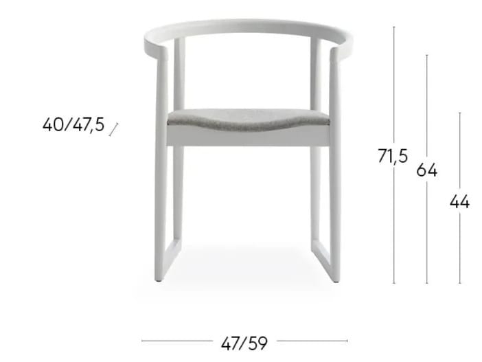 Стул из бука с подлокотниками со встроенной подушкой Billiani Nordica ARCH-00142243 - Вид №5