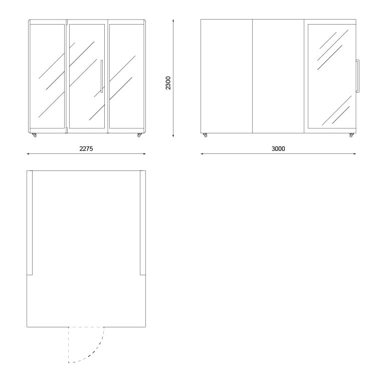 Многосторонняя акустическая офисная кабина Askia Kameleon ARCH-00067098 - Вид №2