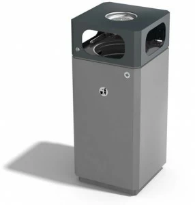 ENCHO ENCHEV - ETE Урна для мусора металлическая с крышкой для улицы