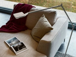 PANZERI Торшер LED с прямым светом и регулируемой высотой из алюминия в современном стиле Jackie iot