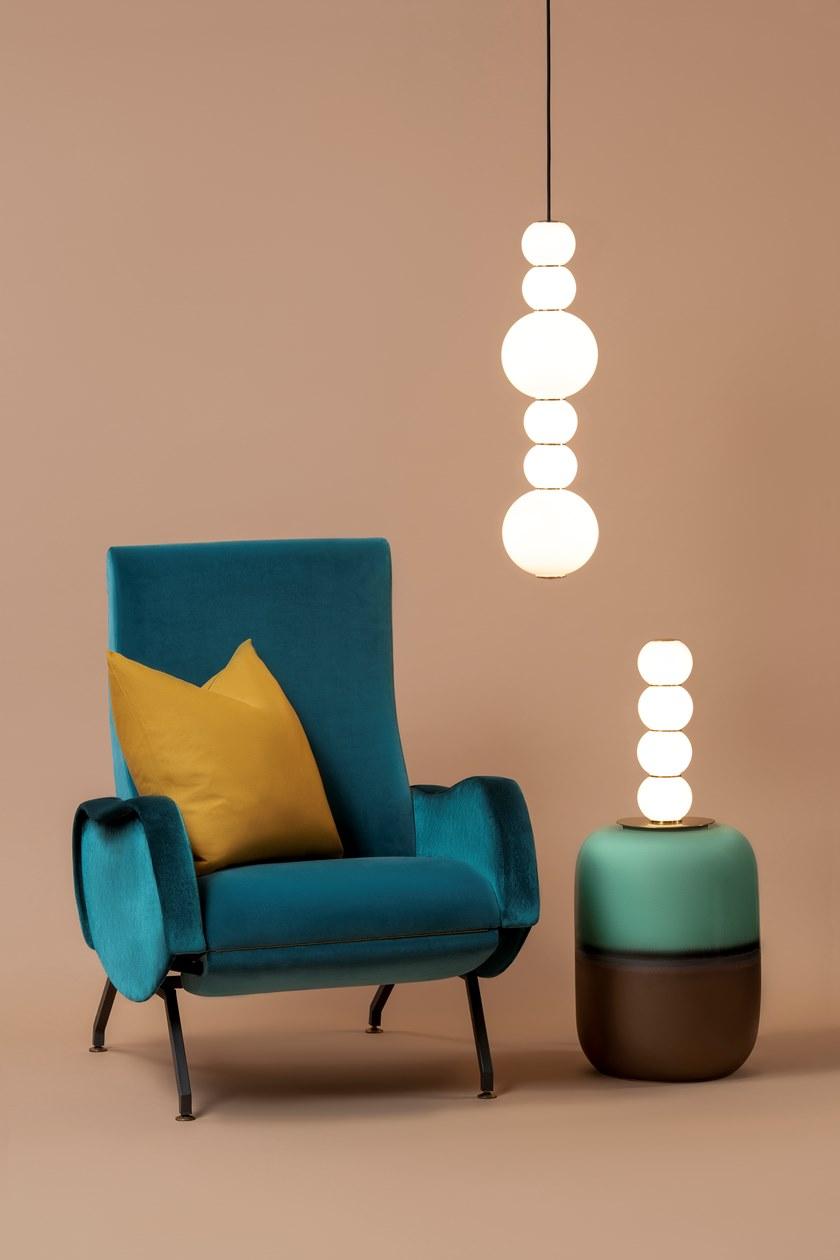 Formagenda Настольная лампа из светодиодного стекла с диммером Pearls sun-id-1427196 - Вид №20