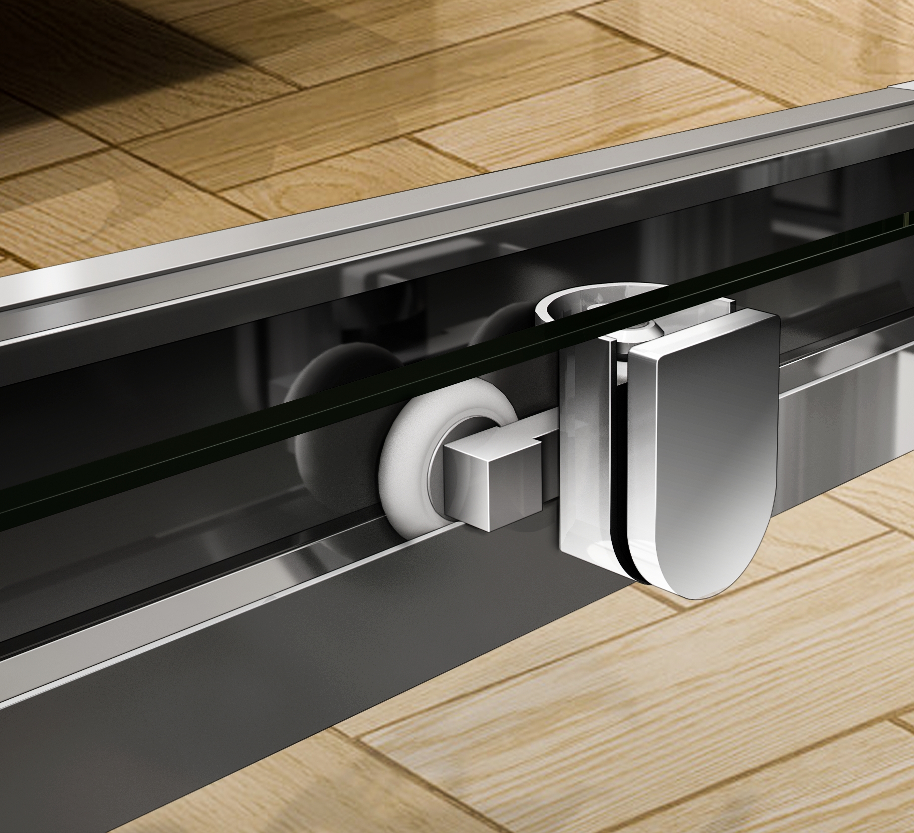 Душевая дверь в нишу CEZARES PRATICO-BF-1-145-P-Cr - Вид №6