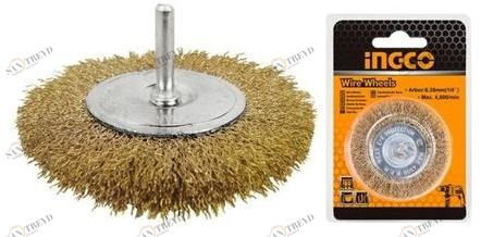 INGCO ITALIA Круглая кисть с волнистым краем и стержнем sun-id-1456249