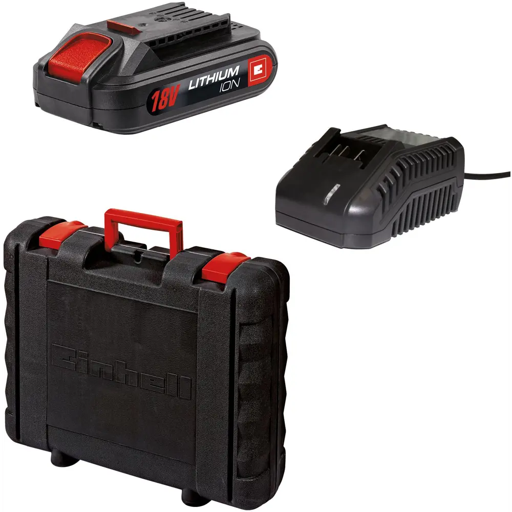 Дрель-шуруповерт аккумуляторная ударная Einhell TC-CD 18-2 Li-i, 18 В Li-ion 2x1.5 Ач 81926416 STLM-2103483  - Вид №5