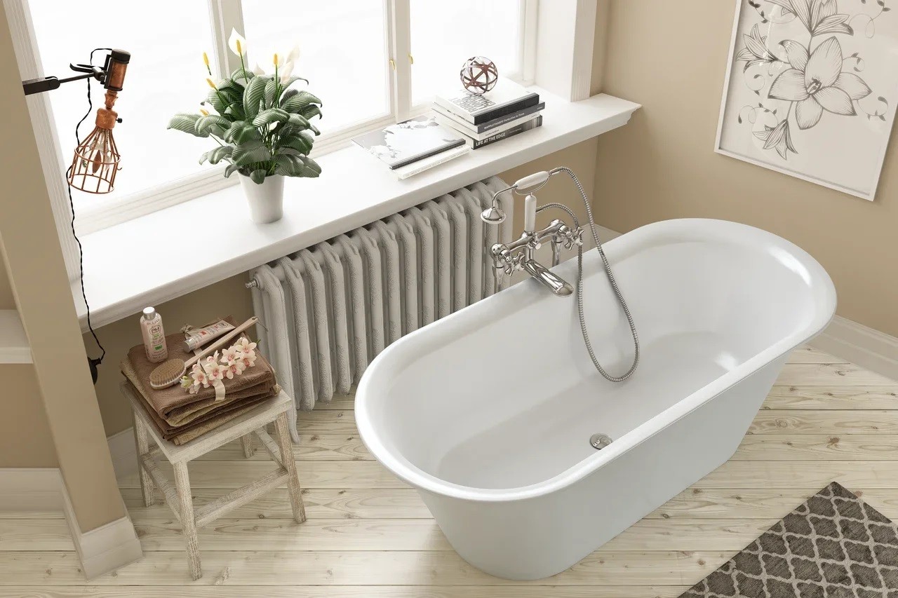 Ванна из искусственного камня Kerrock Antiq 00814 хромотерапия Словения Kolpa-San  - Вид №2