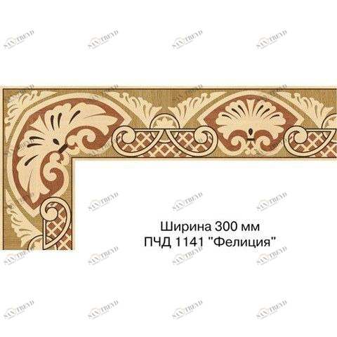 Художественный паркет Da Vinci Паркетный Бордюр 26-098 Орех Европейский (Грецкий) Селект (Гладкая) х мм 26011098