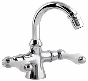 Rubinetteria Giulini Смеситель для биде с одним отверстием и регулируемым изливом для монтажа на террасе Praga - praga crystal F7535p