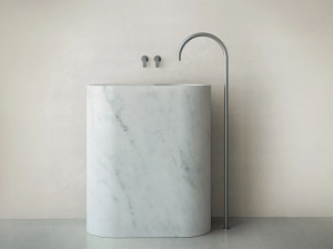 Напольная дозирующая насадка из нержавеющей стали для умывальника