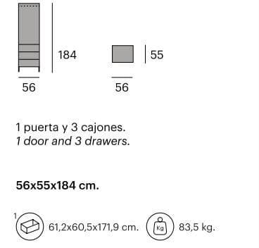 Шкаф из тикового дерева с комодом Pilma Fusion ARCH-00113398 - Вид №2