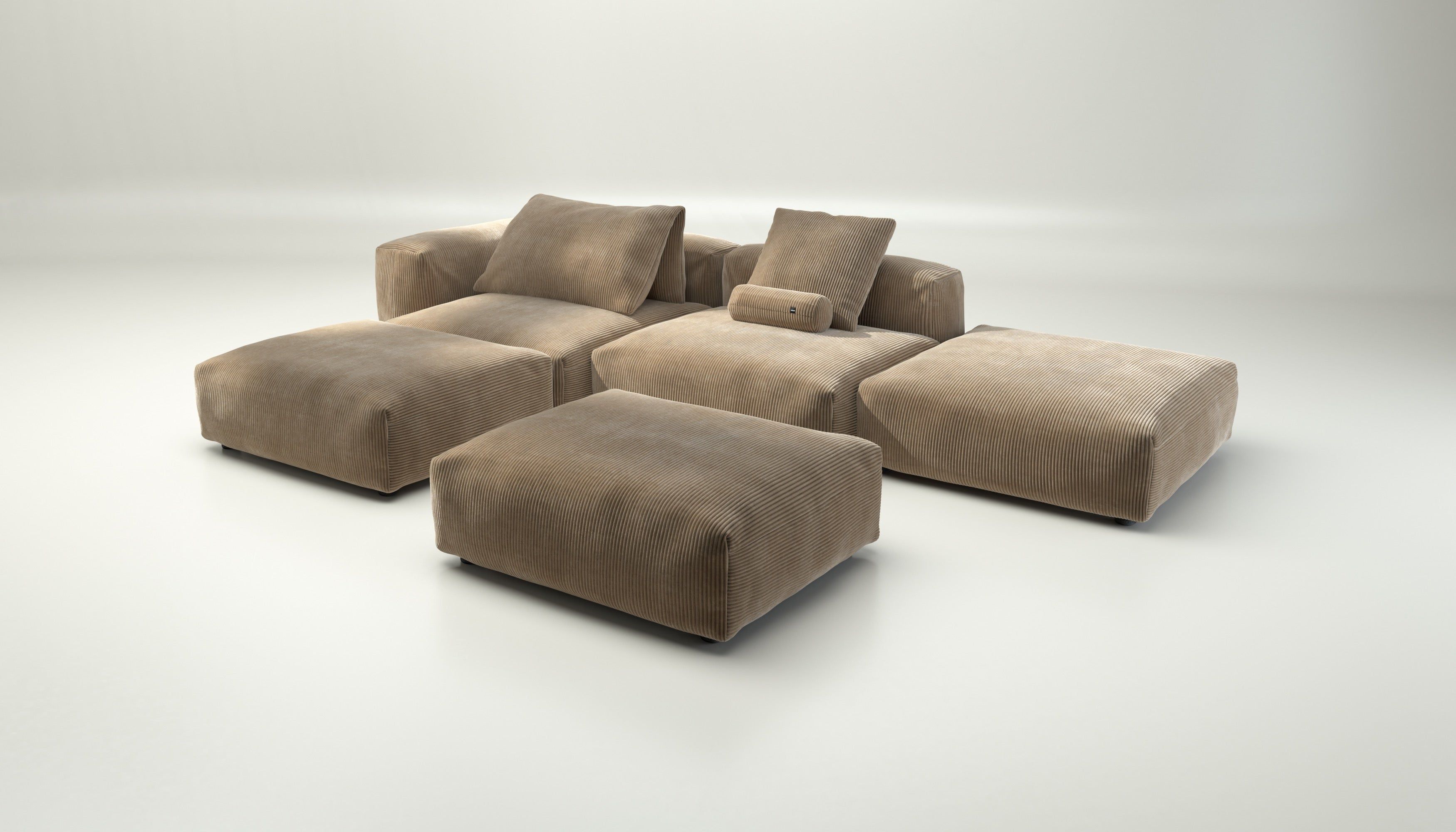 Модульный двухсторонний диван vetsak Cord Velour ARCH-00039756 - Вид №3