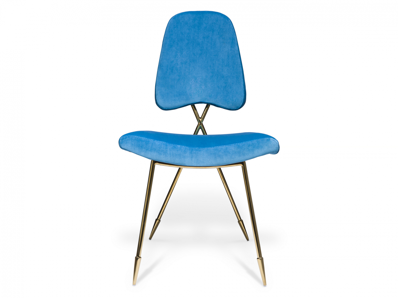 Стул дизайнерский синий Maxime Blue KELLY LOUNGE  210982 Голубой  - Вид №1