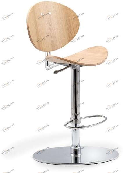 Inday Табурет регулируемый по высоте из алюминия и дуба Tamago sun-id-1466794