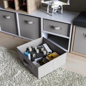 KONSENSA Органайзер для хранения графитовый 15×31×31 см 89387978