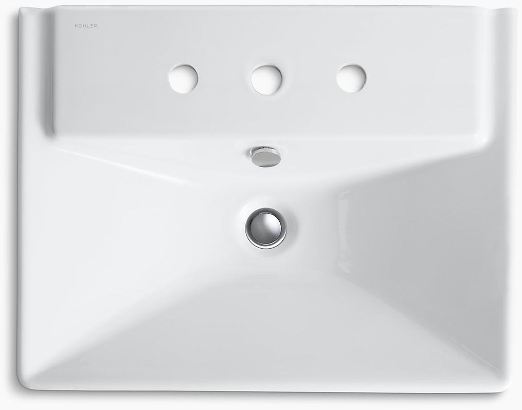 K-5150-8-47 Подвесная раковина настенная прямоугольная Kohler  - Вид №2