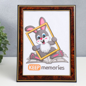 90334975 Рамка 1114504, 15х21 см, пластик, цвет коричневый Keep memories STLM-0189336 KEEP MEMORIES