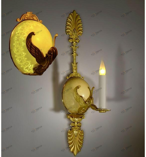 Tisserant Бронзовый настенный светильник sun-id-1348905