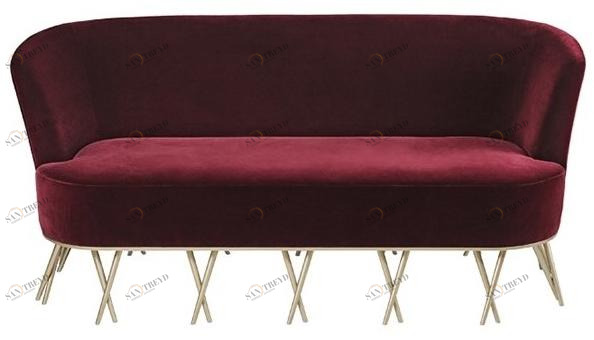 Paolo Castelli Бархатный диван Orus sun-id-1492183