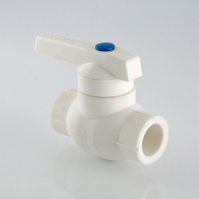 VTp.744.0.025 Кран полипропиленовый шаровой с латунной обоймой Valtec 25 мм  - Вид №5