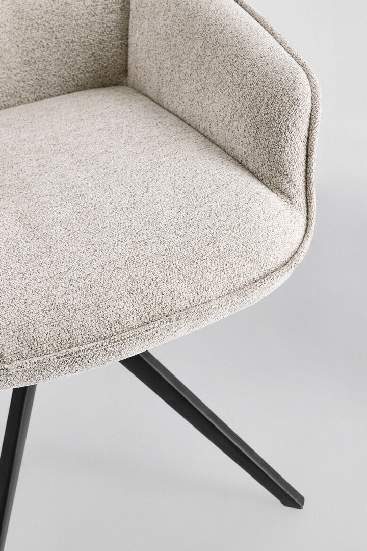 Тканевый поворотный стул с подлокотниками BIZZOTTO MATILDA ARCH-00004063 - Вид №8