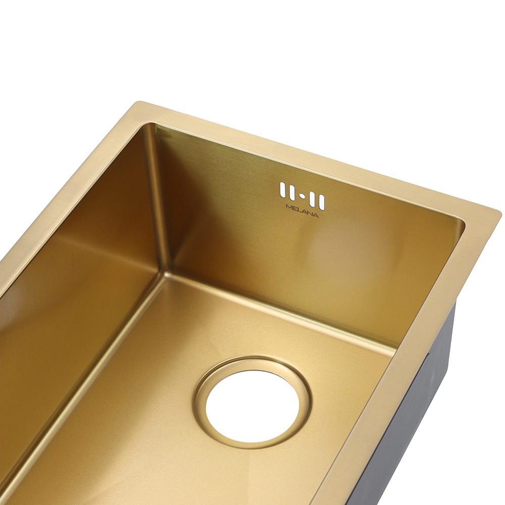 Мойка D5138HG MELANA ProfLine 1,2/220 ЗОЛОТО врезная прямоугольная D5138HG D5138HG золото - Вид №8