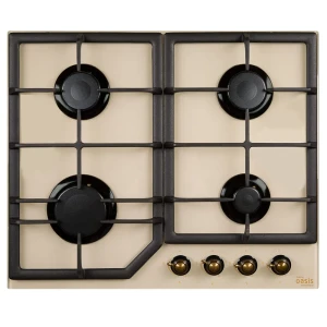 90804667 Газовая варочная панель Making Oasis Everywhere P-GR F 61 см 4 конфорки цвет бежевый STLM-1349880